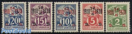 Estonia 1928 Definitives, Overprinted 5v, Unused (hinged) - Estonia