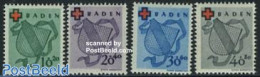 Germany, French Zone 1949 Baden, Red Cross 4v, Unused (hinged), Health - Red Cross - Rotes Kreuz