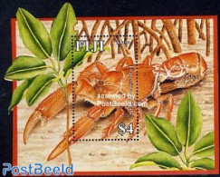 Fiji 2007 Mangrove Lobster S/s, Mint NH, Nature - Shells & Crustaceans - Crabs And Lobsters - Mundo Aquatico