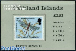 Falkland Islands 1988 Insects Booklet, Mint NH, Nature - Insects - Stamp Booklets - Unclassified