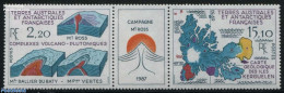 French Antarctic Territory 1988 Mount Ross 2v+tab [:T:], Mint NH, Various - Maps - Nuovi