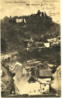 2472 - Haut Rhin - FERRETTE  :  VILLAGE  ET  CHATEAU   Circulée 1919 - Ferrette