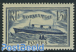 France 1935 Normandie 1v, Unused (hinged), Transport - Ships And Boats - Unused Stamps
