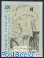 France 1987 Blaise Cendrars 1v Imperforated, Mint NH, Art - Amedeo Modigliani - Authors - Modern Art (1850-present) - .. - Nuevos