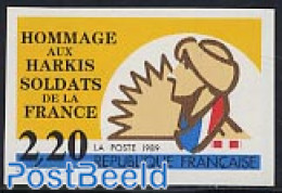 France 1989 Harkis 1v Imperforated, Mint NH, History - Unused Stamps