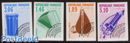 France 1990 Music Instruments 4v Imperforated, Mint NH, Performance Art - Music - Musical Instruments - Neufs