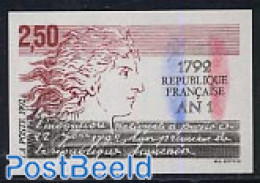 France 1992 Republic 1v Imperforated, Mint NH - Ongebruikt