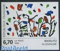 France 1994 Baselitz Painting 1v Imperforated, Mint NH - Nuevos