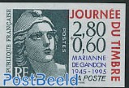 France 1995 Stamp Day 1v Imperforated, Mint NH, Stamps On Stamps - Nuevos