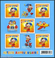 France 2008 Anniversaire, Noddy S/s, Mint NH, Various - Greetings & Wishing Stamps - Art - Children's Books Illustrati.. - Nuevos