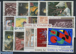 France 1975 Art Stamps France 1971/1975 (15 Stamps), Mint NH, Art - Paintings - Ongebruikt