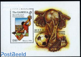 Gambia 1986 World Cup Football S/s, Mint NH, Sport - Football - Gambie (...-1964)