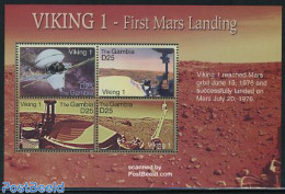 Gambia 2007 Viking 1 4v M/s, Mint NH, Transport - Space Exploration - Gambia (...-1964)