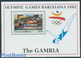 Gambia 1992 Olympic Games, Swimming S/s, Mint NH, Sport - Olympic Games - Swimming - Swimming