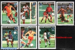 Guinea Bissau 1988 World Cup Football 7v, Mint NH, Sport - Football - Guinea-Bissau