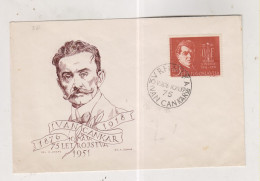 YUGOSLAVIA, 1951 VRHNIKA IVAN CANKAR Nice Cover - Lettres & Documents