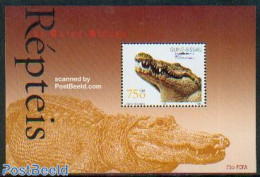 Guinea Bissau 2002 Reptiles, Crocodile S/s, Mint NH, Nature - Crocodiles - Reptiles - Guinée-Bissau