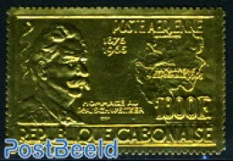 Gabon 1965 Albert Schweitzer 1v Gold, Mint NH, Health - History - Various - Health - Nobel Prize Winners - Maps - Neufs