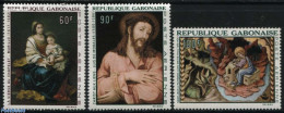 Gabon 1968 Spanish Paintings 3v, Mint NH, Religion - Religion - Art - Paintings - Unused Stamps