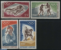Gabon 1968 Olympic Games Mexico 4v, Mint NH, Sport - Boxing - Cycling - Judo - Olympic Games - Ongebruikt
