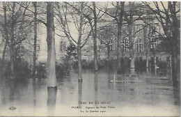 CPA Paris Inondation Janvier 1910 Square Du Petit Palais - Paris (08)