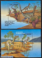 Ghana 1992 Prehistoric Animals 2 S/s, Mint NH, Nature - Prehistoric Animals - Vor- U. Frühgeschichte