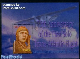 Ghana 2002 Charles Lindbergh S/s, Mint NH, Transport - Aircraft & Aviation - Vliegtuigen