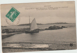 CPA - 22 PAIMPOL Environs - Cale De L'ARCOUEST - Embarcadère Pour L'Ile De BREHAT - 1909 - Paimpol