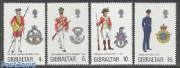 Gibraltar 1974 Uniforms 4v, Mint NH, Various - Uniforms - Costumi