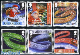 Gibraltar 1999 Christmas 6v, Mint NH, Religion - Christmas - Christmas