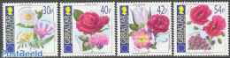 Gibraltar 2003 Enlargement Of The EU, Flowers 4v, Mint NH, History - Nature - Europa Hang-on Issues - Flowers & Plants.. - European Ideas