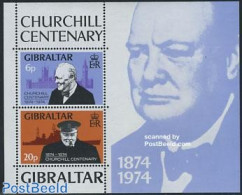 Gibraltar 1974 Sir Winston Churchill S/s, Mint NH, History - Transport - Churchill - Ships And Boats - Sir Winston Churchill