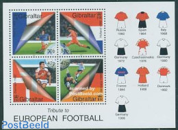 Gibraltar 2000 EC Football S/s, Mint NH, History - Sport - Flags - Football - Gibraltar