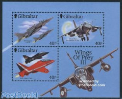 Gibraltar 2001 Fighters S/s, Mint NH, Transport - Aircraft & Aviation - Vliegtuigen