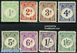 Gilbert And Ellice Islands 1940 Postage Due 8v, Unused (hinged) - Gilbert- Und Ellice-Inseln (...-1979)