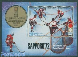 Equatorial Guinea 1972 Ol. Winter Games S/s, Mint NH, Sport - Ice Hockey - Olympic Winter Games - Hockey (su Ghiaccio)