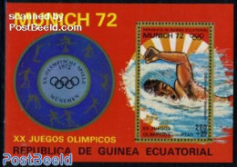 Equatorial Guinea 1972 Olympic Games S/s, Swimming, Mint NH, Sport - Olympic Games - Swimming - Swimming