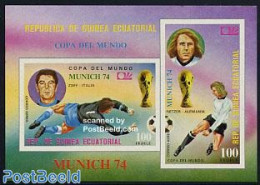 Equatorial Guinea 1974 World Cup Football S/s, Mint NH, Sport - Football - Equatoriaal Guinea
