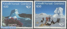 Greenland 1991 Norden, Tourism 2v, Mint NH, History - Nature - Science - Europa Hang-on Issues - Dogs - The Arctic & A.. - Nuovi