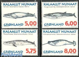 Greenland 1997 Whales 4v, Mint NH, Nature - Sea Mammals - Ongebruikt