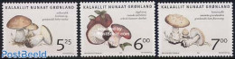 Greenland 2005 Mushrooms 3v, Mint NH, Nature - Mushrooms - Unused Stamps