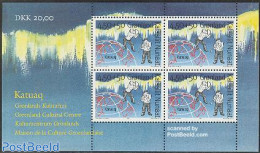 Greenland 1997 Cultural Center S/s, Mint NH, Performance Art - Music - Musical Instruments - Unused Stamps