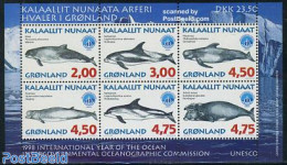 Greenland 1998 Whales S/s, Mint NH, Nature - Sea Mammals - Nuevos