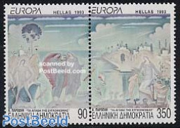 Greece 1993 Europa, Modern Art 2v [:], Mint NH, History - Europa (cept) - Art - Modern Art (1850-present) - Neufs