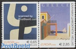 Greece 2003 Europa, Poster Art 2v [:], Mint NH, History - Transport - Europa (cept) - Ships And Boats - Art - Poster Art - Unused Stamps