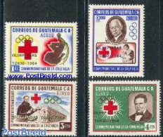 Guatemala 1964 Olympic Games 4v, Mint NH, Health - Sport - Red Cross - Olympic Games - Cruz Roja