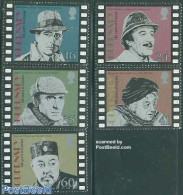 Guernsey 1996 Film Centenary 5v, Mint NH, Performance Art - Movie Stars - Actores