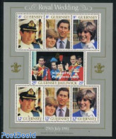Guernsey 1981 Charles/Diana Wedding S/s, Mint NH, History - Charles & Diana - Kings & Queens (Royalty) - Familles Royales