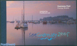 Guernsey 2005 Sea Guernsey Prestige Booklet, Mint NH, Nature - Transport - Fishing - Horses - Stamp Booklets - Ships A.. - Vissen