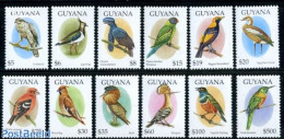 Guyana 1995 Definitives, Birds 12v, Mint NH, Nature - Birds - Geese - Guiana (1966-...)
